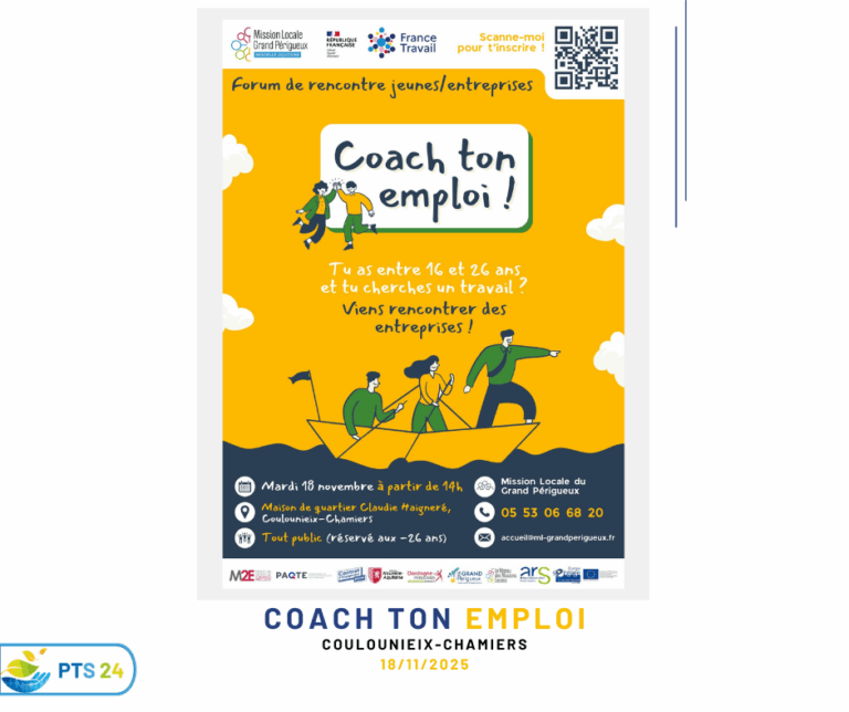 Coach ton emploi” à Périgueux : la PTS 24 à la rencontre des jeunes pour valoriser les métiers du Grand Âge