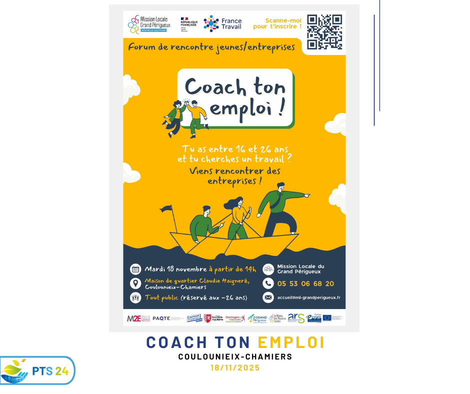 Coach ton emploi” à Périgueux : la PTS 24 à la rencontre des jeunes pour valoriser les métiers du Grand Âge